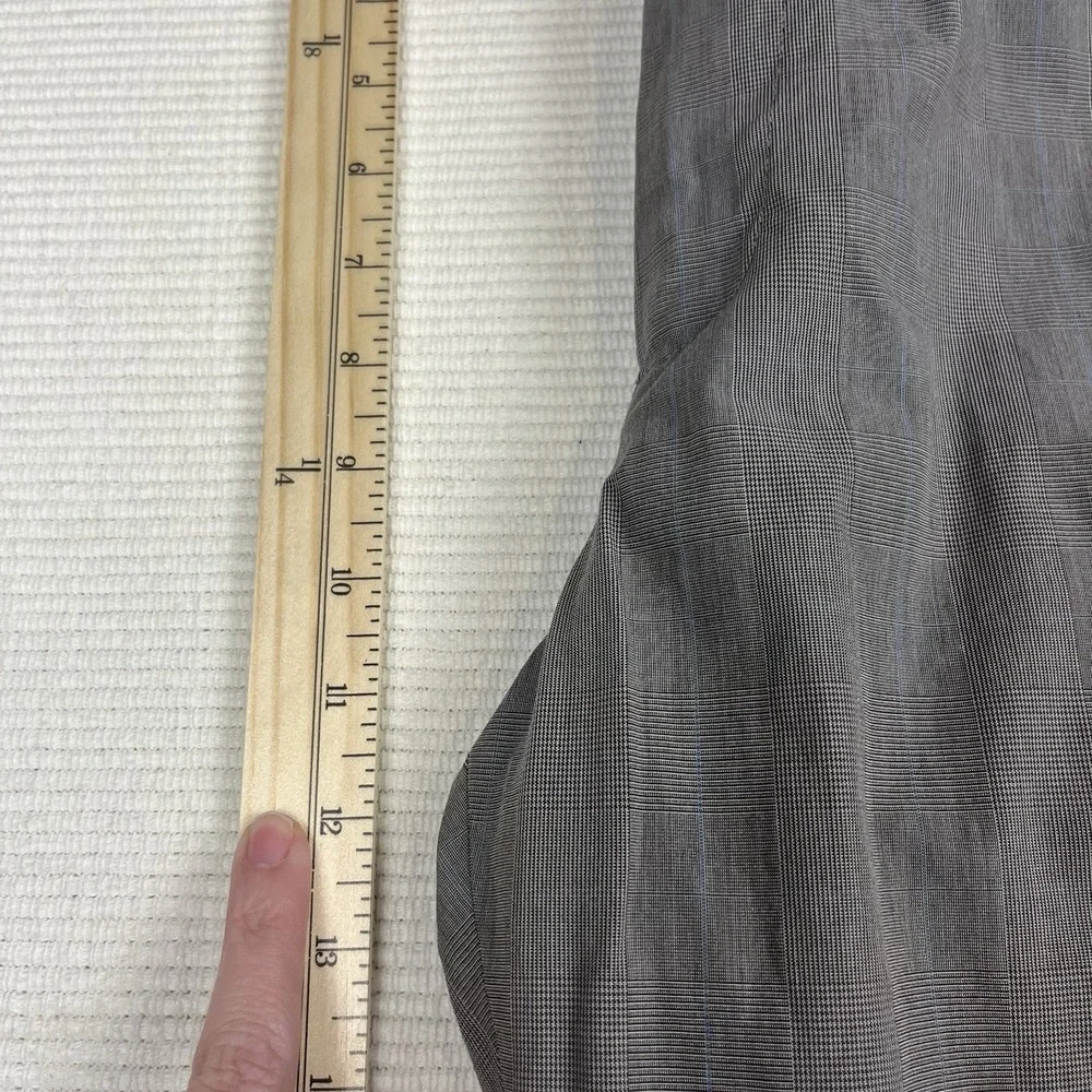 Banana Republic Mens 34x32 Gray‎ Glen Plaid Pants Dark Academia Preppy Old Money